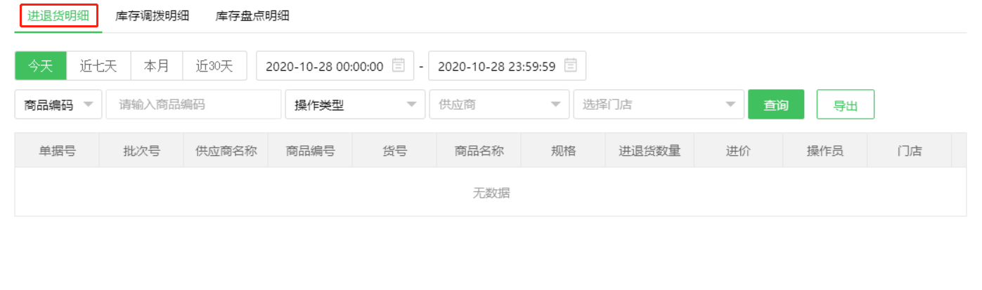 庫存報表