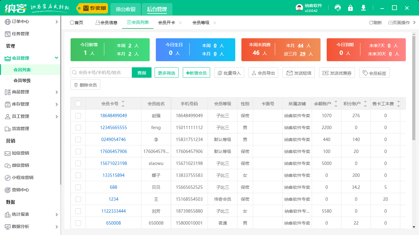 會員管理系統(tǒng)數(shù)據(jù)庫