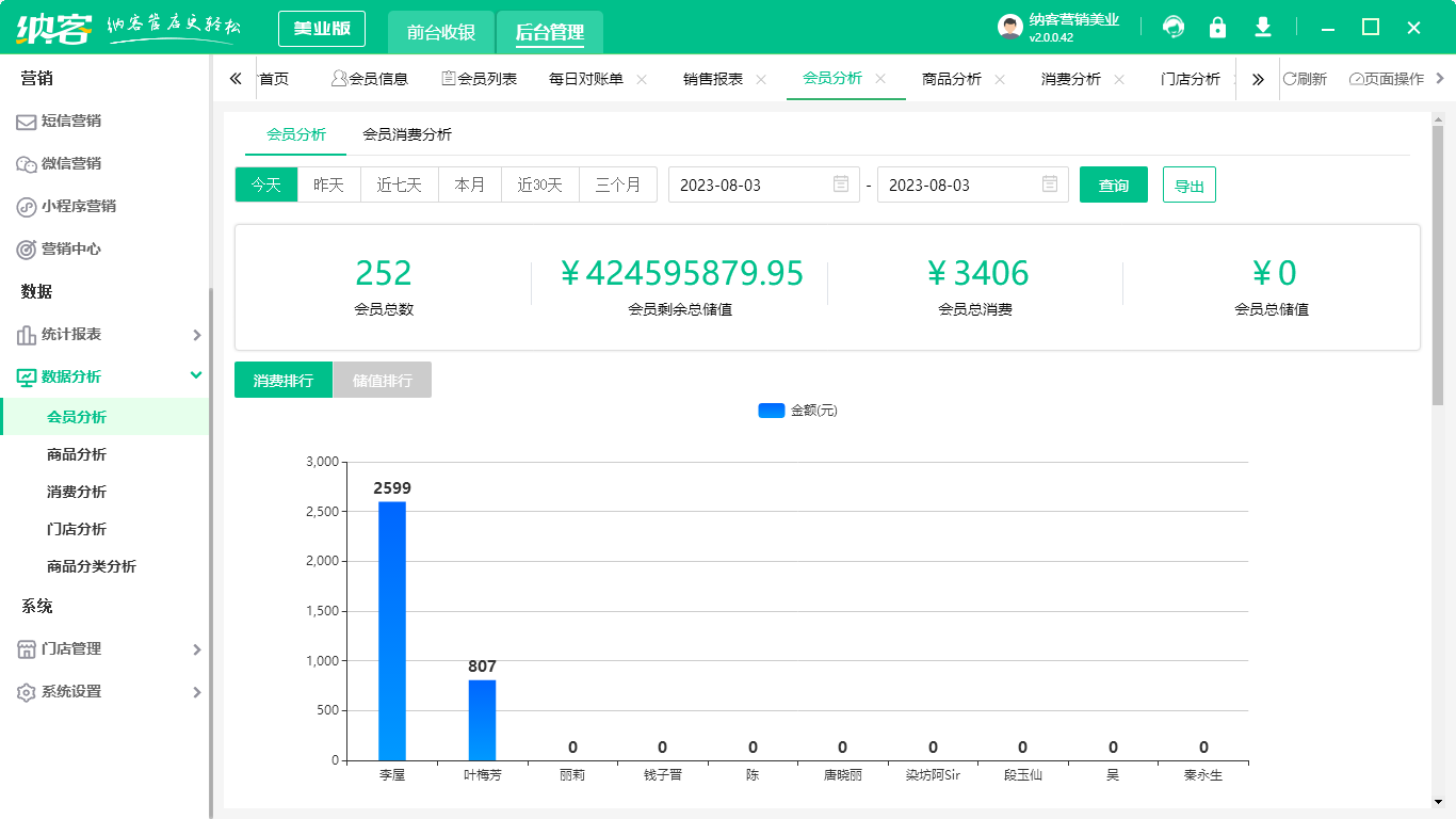 理療店會員管理系統(tǒng)2