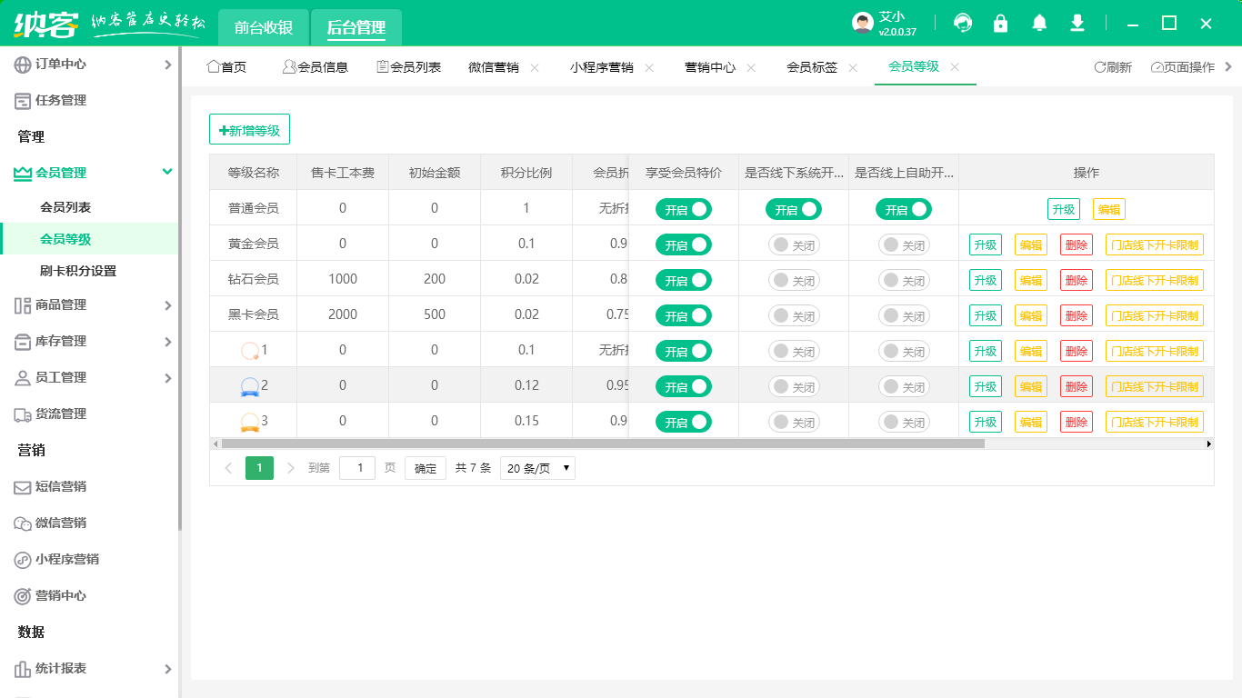 門(mén)店會(huì)員系統(tǒng)
